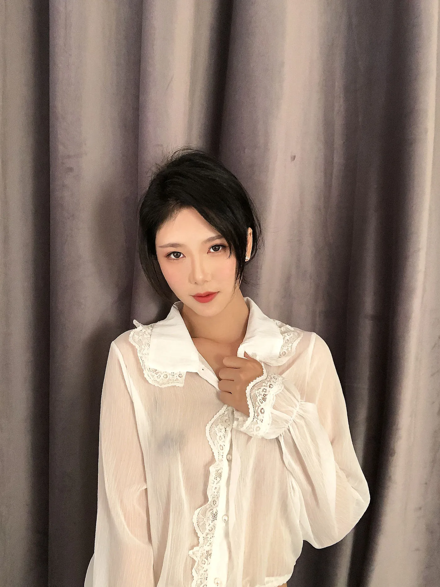 【网路收集系列】抖娘利世《透视雪纺》【32P】